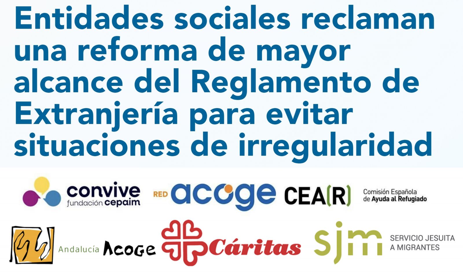 Entidades sociales reclaman una reforma de mayor alcance del Reglamento de Extranjería